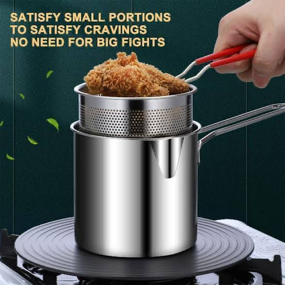 Double Layer Stainless Steel Deep Frying Pot
